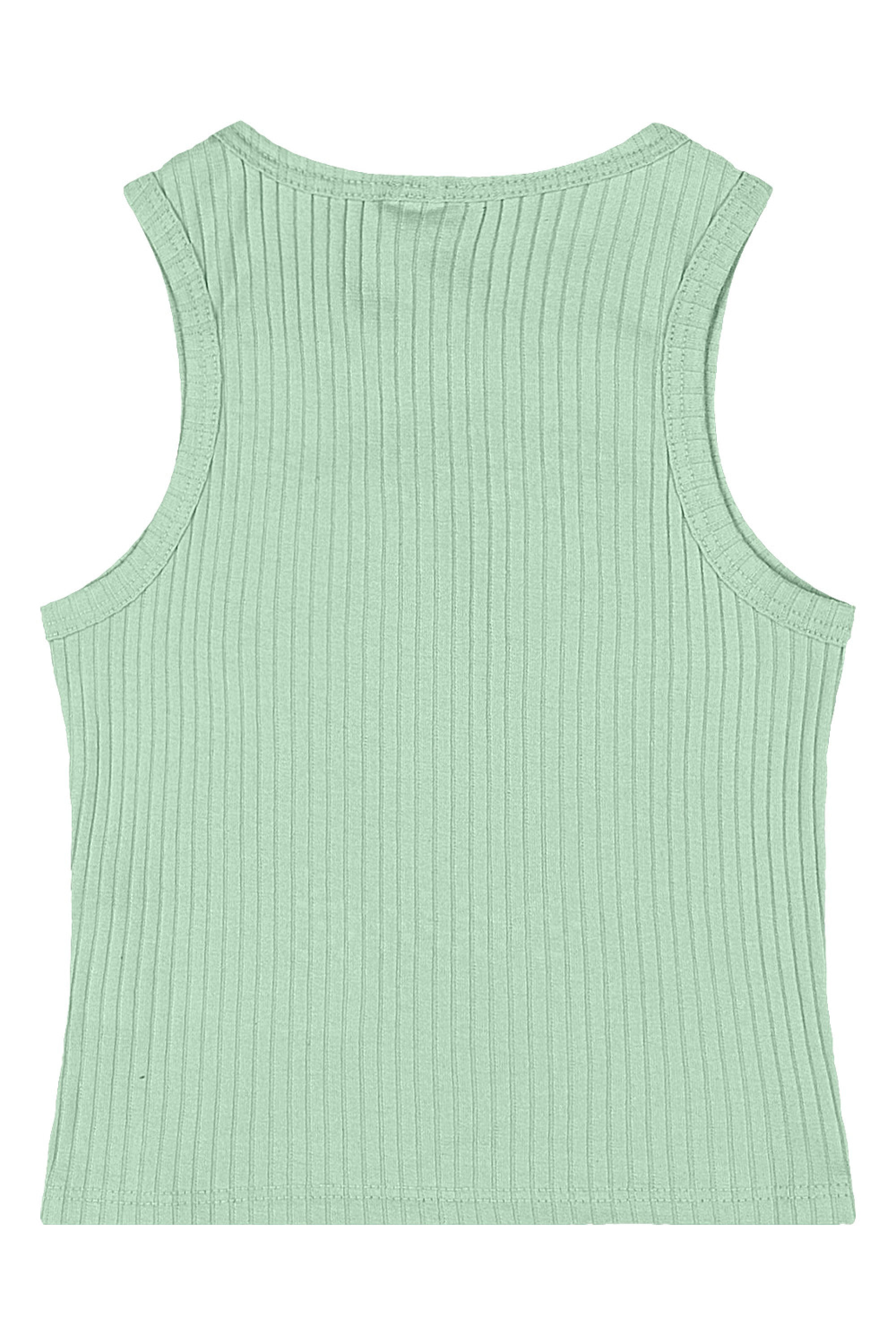 Regata Infantil em Ribana Canelada com Strass (Verde Claro) Quimby - Imagem 9